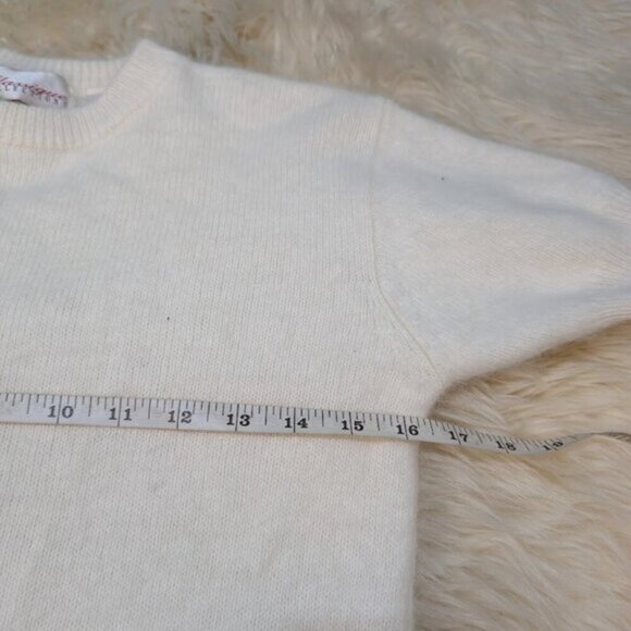 Vintage Classique Collections Angora Blend Short Sleeve Sweater Women Size M - Picture 2 of 6